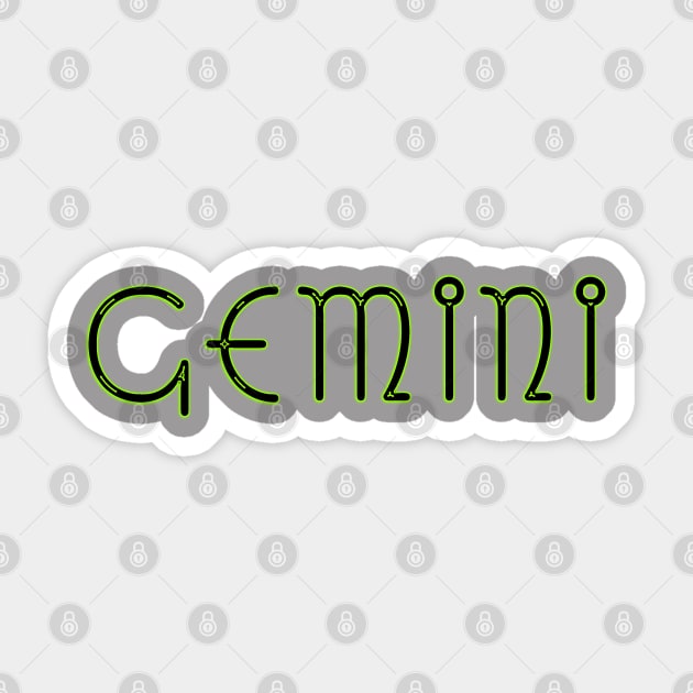 Gemini Sticker by Zodiac Syndicate